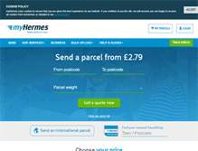 Tablet Screenshot of myhermes.co.uk